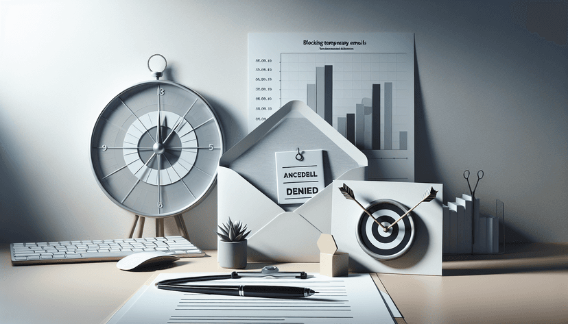 Como o bloqueio de e-mails temporários melhora a precisão da análise